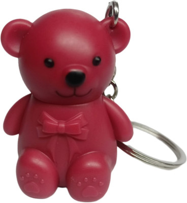 WECHARMERZ 2in1 Teddy Bear Keychain Lipstick Matte Waterproof Long Lasting(Pack Of 1 Red, 2.5 ml)