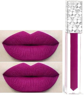 Jiwoo Non-Drying Transfer-proof Liquid Matte Lipstick Long-Lasting(MAGENTA PINK, 5 ml)