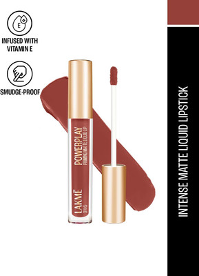 Lakmé 9to5 Primer + Matte Liquid Lip Color(MB2 Intense Latte, 4.2 ml)