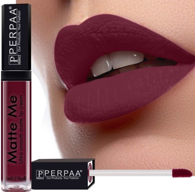 Perpaa Matte Liquid Lipstick Waterproof(Rich Plum, 5 ml)