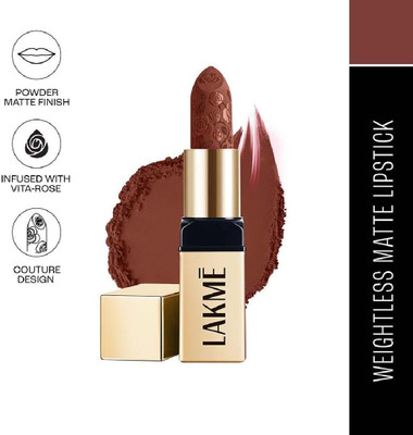 Lakmé Rouge Bloom Powder Matte Bullet Cocoa Carnation 204(CocoaCarnation, 4 g)