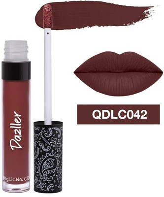 Dazller Red Orange Lipstick Long-Lasting Creamy Matte Lipstick for Women(brown, 4 ml)