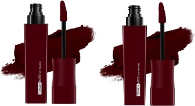 ADJD Combo Totally Matte Liquid Lipstick One Swipe Application Maroon(Maroon, 15 g)
