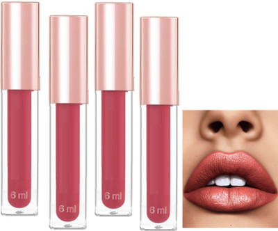 ADJD Combo Velvety Soft Finish Rose gold Weightless Formula Long Lasting Lipstick(Rose gold, 24 ml)