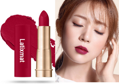 Latixmat Full Coverage Long Lasting Lipstick Transferproof Highly Pigemented Lipstick(REDISH, 3.5 g)