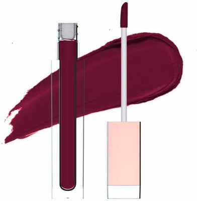 WOONGMI Comfy Matte One Swipe Application Long Lasting Liquid Lipstick(Maroon, 7 ml)