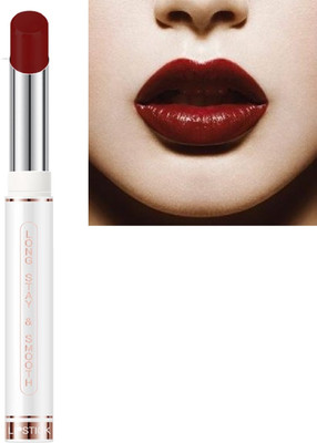 HUZURLU smooth matte finish non-transfer liquid lipstick waterproo maroon(valentine red, 3.8 g)