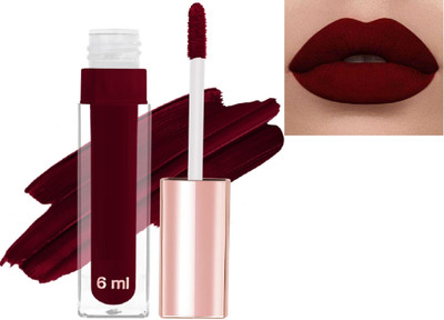 Jiwoo Non Transfer Liquid Matte Lipstick(Deep maroon, 6 ml)
