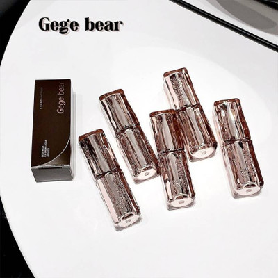 VONGEE Gege Bear Plumping Lipstick – Moisturizing, Non-Sticky, Waterproof & Smooth(Amber Cold Tea, 3.8 g)