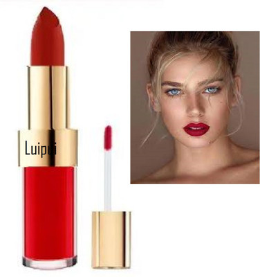 Luipui attractive 2 in 1 matte red lipstick pack of 1(red, 10 g)