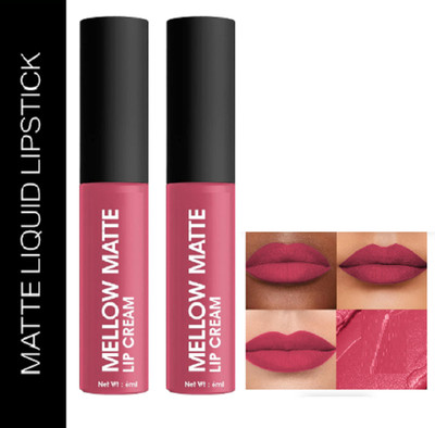 Luipui NEW MATTE CRUSH FADE & NON TRANSFER PROOF LIPSTICK FOR ALL DAY WEAR PACK OF 2(GIRL CRUSH - 03, 12 ml)