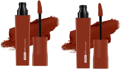 ADJD Combo Totally Matte Liquid Lipstick One Swipe Application Brown(Brown, 15 g)