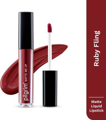 Pilgrim Liquid Matte Lipstick Transfer-proof, Long-Lasting & Non-Drying(Ruby Fling-19, 3 ml)