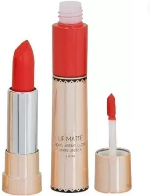DARYUE Long Lasting 2 In 1 Matte Lipstick (Orange)(Orange, 8 g)