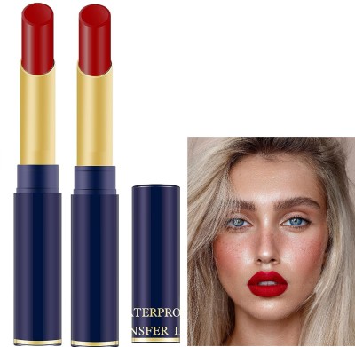 ADJD Combo Rich Red Lipstick Non Transfer Pure Matte Long Stay Waterproof Lipstick(Rich Red, 8 g)