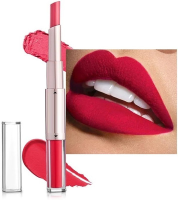 Wonholli 2 IN 1 LIQUID CRAYON LIPSTICK MATTE FINISH LONG LASTING EFFECT AND WATERPROOF(Light Pink, 7 ml)