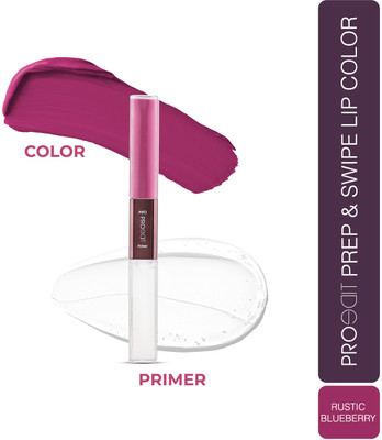 LOTUS MAKE - UP Proedit Prep And Swipe Lip Color With Primer|Smudgeproof|PL10- Rustic Blueberry(Rustic Blueberry, 6 g)