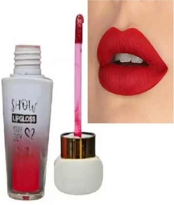 Luipui new best red matte finish lipstick pack of 1 waterproof and long lasting(red, 6 ml)