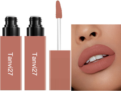 tanvi27 Combo Non-Transfer Matte Finish Highly Pigmented Peach Liquid Lipstick(Peach, 8.4 g)