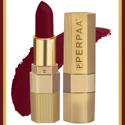 Perpaa Matte Lipstick Waterproof One Stroke Application (5-8 Hrs Stay)(Maroon, 3.5 g)