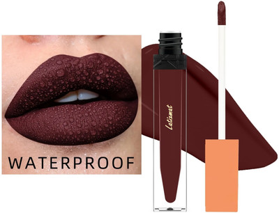 Latixmat Kiss Proof Velvet Matte Jet Maroon Lipstick(Jet Maroon, 6 ml)
