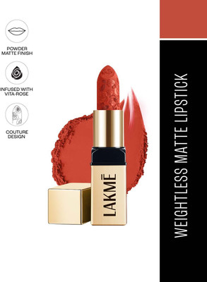 Lakmé Rouge Bloom Powder Matte Bullet Peach Petal 205(Peach Petal, 4 g)