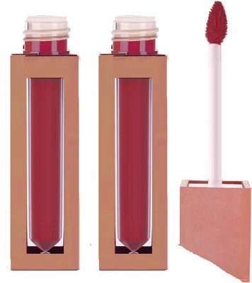 ADJD Combo Non Transfer Long Lasting Matte Liquid Peach pink Lipstick(Peach pink, 8 ml)