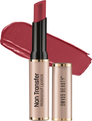 SWISS BEAUTY Non Transfer Long Lasting Waterproof Lipstick - (Coral Crush, 3g)(Coral Crush, 3 g)