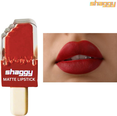 SHAGGY Red matte liquid lipstick waterproof and trending( pack of 1)520(Red, 12 ml)
