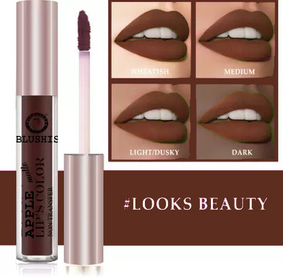 K3NTERPRISES Matte Lip Colour Non Transfer Liquid Matte Lipstick Set of 1 pc(Warm Brown, 6 ml)