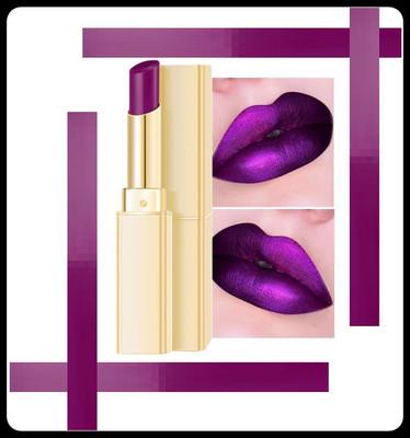 BLUEMERMAID CREAMY SMOOTH TEXTURE LONG LASTING PURPLE LIPSTICK_LS1433(PURPLE, 3.6 g)