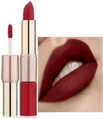 Luipui best maroon 2 in 1 matte lipstick pack of 1 waterproof(MAROON, 6 g)