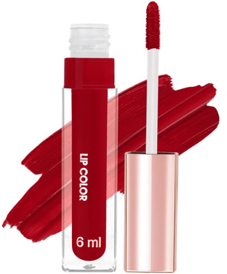 YAWI Best Smudge Proof & Kiss Proof Red Matte Lipstick(Deep Red, 6 ml)