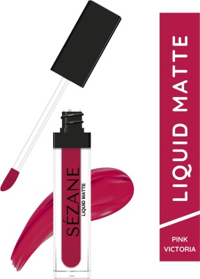 Sezane Matte Liquid Lipstick Vegan Nontransfer Water & Smudge proof (PINK VICTORIA)(PINK VICTORIA, 5 ml)