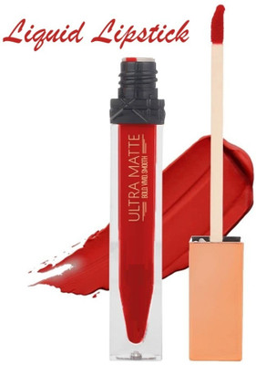 DARYUE Smudge Proof & Water- Resistant Ultra Matte Liquid Lipstick(Red, 9 g)