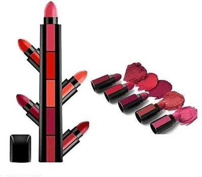 Jiwoo 5in1 matte lisptick waterproof and long lasting(RED, 6 ml)