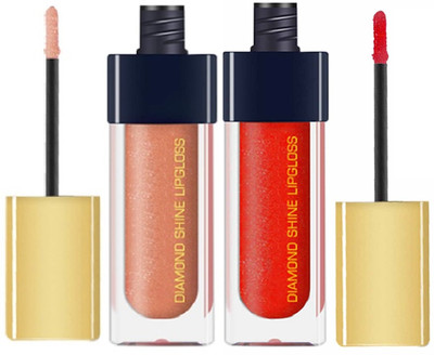 WOONGMI Waterproof Glossy Shiny Best Lipgloss Daily Use Combo(Brown Girl, Midnight Liar, 6 ml)