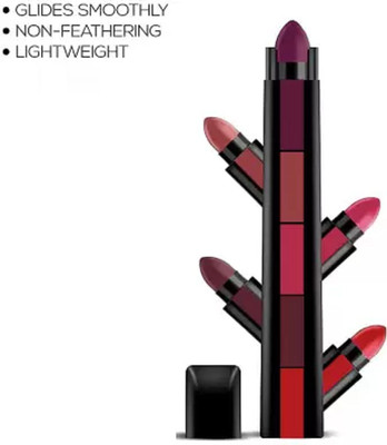 DARVING MATTE LIPSTICK LONG LASTING 5 IN 1 MULTI COLOR(MULTI COLOR, 6 g)