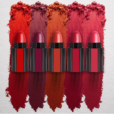THTC Soft Matte Shades 5 in 1 Lipstick(Multicolor, 3.8 g)