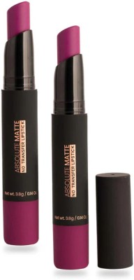 ADJD Combo Absolute Matte Non Transfer Premium Lipstick Rose berry(Rose berry, 7 g)