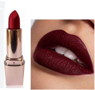 Luipui maroon matte lipstick waterproof awesome best for party(maroon, 6 g)