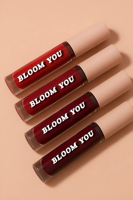 BLOOM YOU Velvet Matte Liquid Red Lipstick (10 ml)(10 ml, Red)