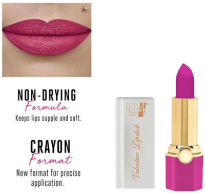 RED4 R4 Valentine Purple lipstick 1pcs(red, 8 ml)