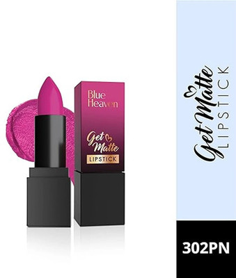 BLUE HEAVEN Get Matte Lipstick(302-PN, 4 g)