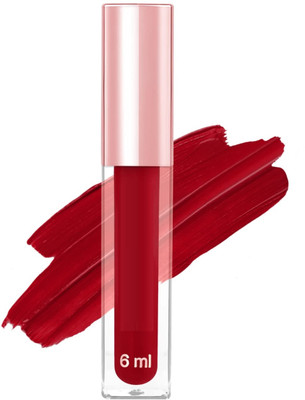 HUZURLU LIQUID MATTE FINISH RED LISPTICK(RED, 6 ml)