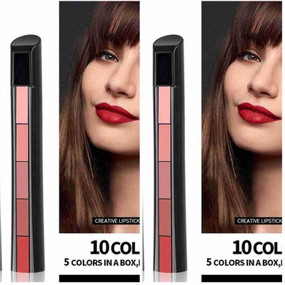 kKode beutiful shade lipstick combo colour pack of 2(multi colour, 15 g)