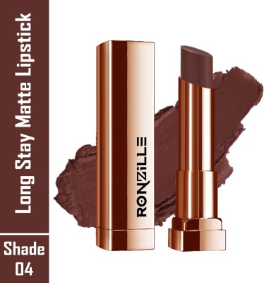 RONZILLE Long Stay Creamy Matte Lipstick With Intense Colour Shade 09(Shade 09, 4.5 g)