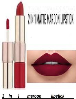 Luipui gorgeous maroon matte lipstick waterproof(maroon, 6 g)