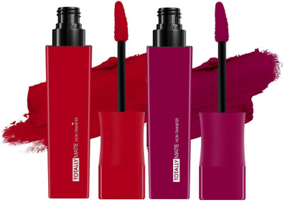 tanvi27 Ultra Smooth Matte Liquid Lip Color water proof lipstick(wine and red, 10 ml)