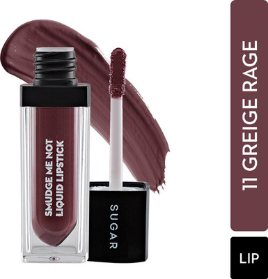 SUGAR Cosmetics Me Not Liquid Matte Lipstick,Transferproof & Enriched with Vitamin E(11 Greige Rage (Greige Rose), 4.5 g)
